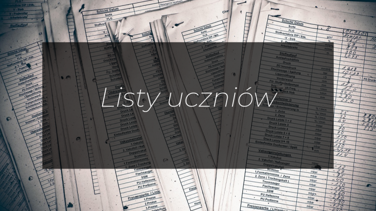 Listy uczniów